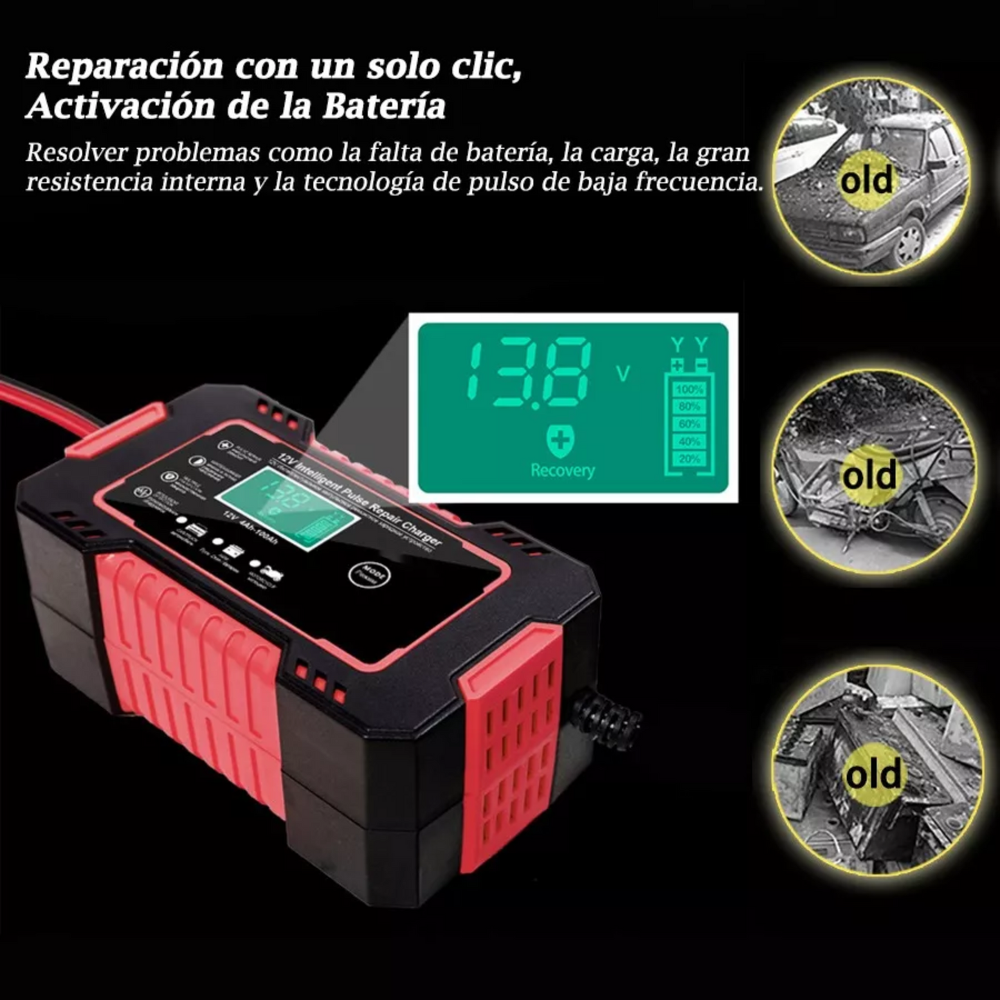 Cargador Inteligente De Baterías Auto