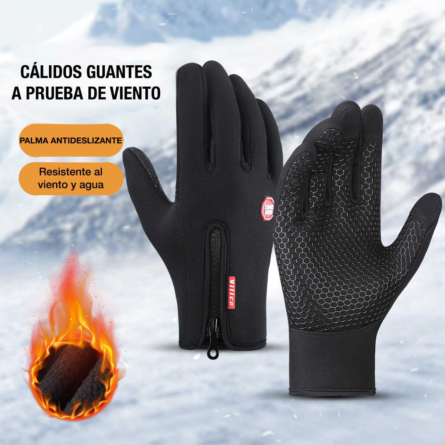 Guantes impermeables invierno