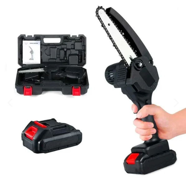 Mini Motosierra Inalámbrica 2 Baterias