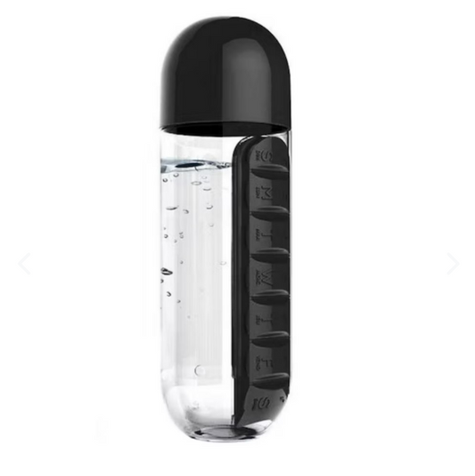 BOTELLA PARA AGUA CON PASTILLERO